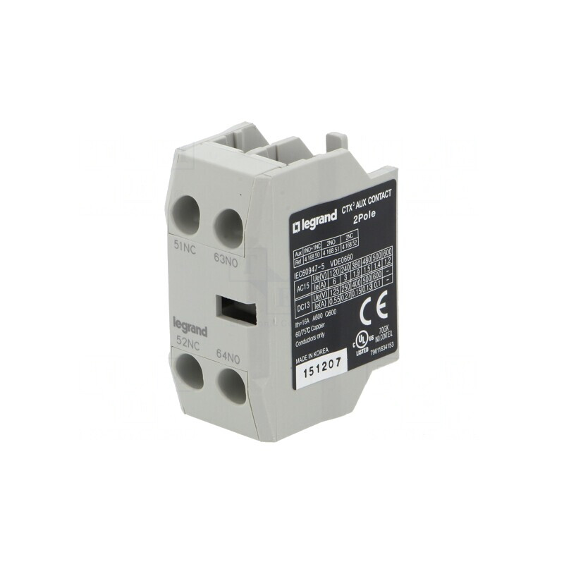 Contacte Auxiliare CTX3 cu Cleme Frontală | Electronic-mag.ro | Componente Electronice