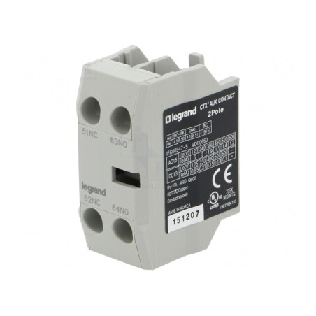 Contacte Auxiliare CTX3 cu Cleme Frontală | Electronic-mag.ro | Componente Electronice