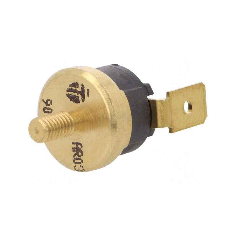 Termostat SPST-NC 90°C 16A 250VAC 6.3mm Terminali | Electronic-mag.ro | Componente Electronice