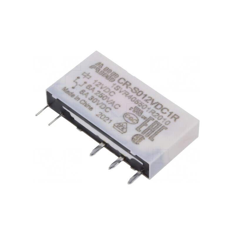 Releu Miniatură SPDT 12VDC THT CR-S | Electronic-mag.ro | Componente Electronice