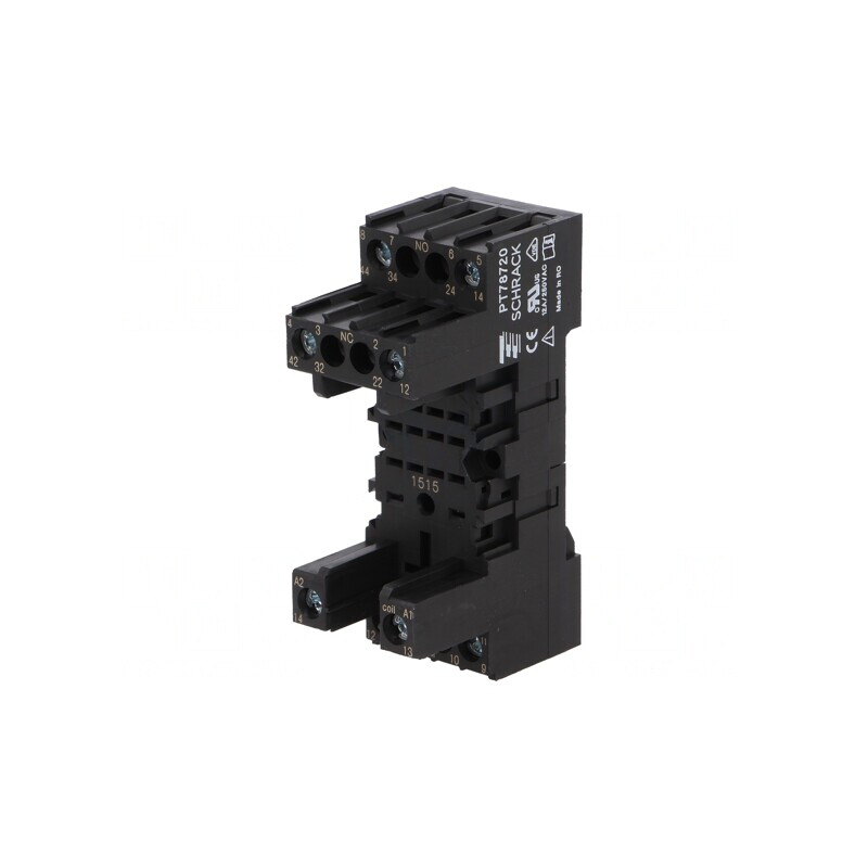 Stativ pentru șină DIN cu șurub 8-12A 250VAC | Electronic-mag.ro | Componente Electronice