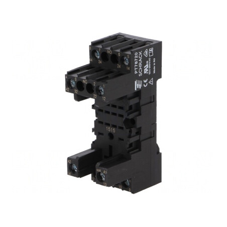 Stativ pentru șină DIN cu șurub 8-12A 250VAC | Electronic-mag.ro | Componente Electronice