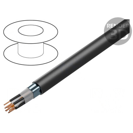 Cablu RE-2Y(St)Yv-P 4x2x1,3mm2 Cu PVC Negru | Electronic-mag.ro | Componente Electronice