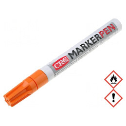 Marker cu Vopsea Portocalie și Vârf Rotund | Electronic-mag.ro | Componente Electronice
