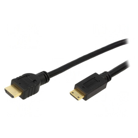 Cablu HDMI 1.4 Mini HDMI 1m Negru | Electronic-mag.ro | Componente Electronice