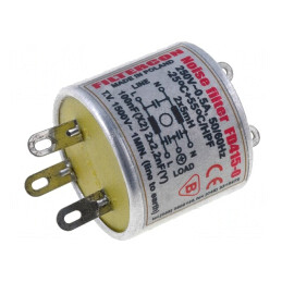 Filtru Anti-Interferențe Alimentare 100nF 2,2nF 4mH | Electronic-mag.ro | Componente Electronice