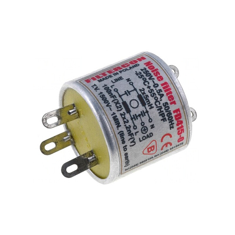 Filtru Anti-Interferențe Alimentare 100nF 2,2nF 4mH | Electronic-mag.ro | Componente Electronice
