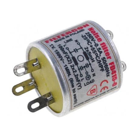 Filtru Anti-Interferențe Alimentare 100nF 2,2nF 4mH | Electronic-mag.ro | Componente Electronice