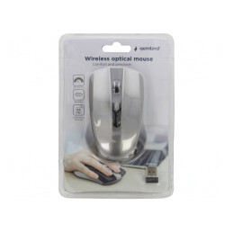 Mouse Optic Wireless USB, Gri, 10m | Electronic-mag.ro | Componente Electronice