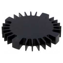 Radiator LED Negru Ø70mm H10mm 2,05K/W | Electronic-mag.ro | Componente Electronice
