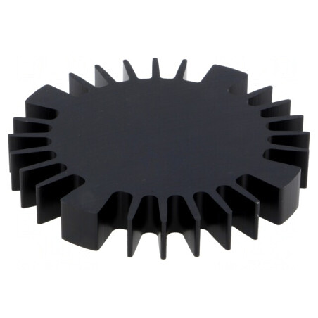 Radiator LED Negru Ø70mm H10mm 2,05K/W | Electronic-mag.ro | Componente Electronice