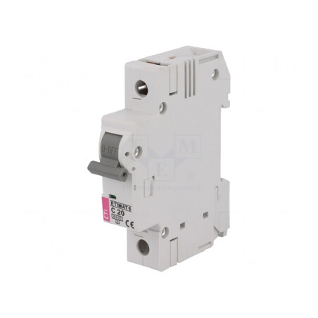 Întrerupător de Supracurent 20A 230/400V 1P 6kA | Electronic-mag.ro | Componente Electronice