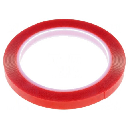Bandă dublu adezivă acrilică 9mm x 5m 100°C | Electronic-mag.ro | Componente Electronice