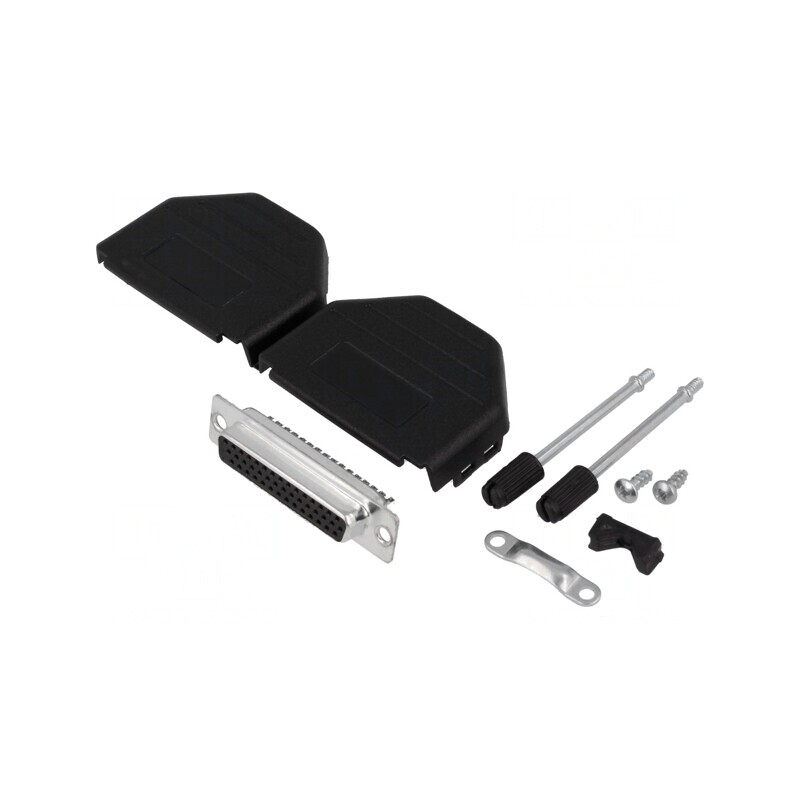 Mufă D-Sub HD 44 Pin Mamă Lipire pe Cablu - Set Complet | Electronic-mag.ro | Componente Electronice