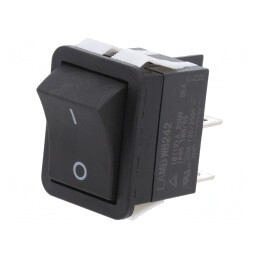Intrerupator Rocker ON-OFF 20A 125VAC Negru | Electronic-mag.ro | Componente Electronice
