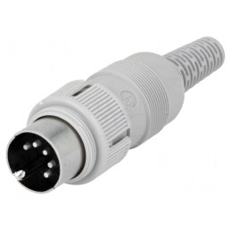 Mufă DIN 5 Pin 180° pe Cablu | Electronic-mag.ro | Componente Electronice