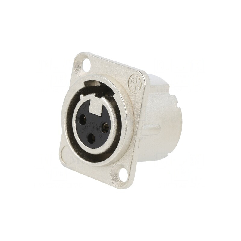 Soclu XLR Mamă 3 Pin cu Buton Argint 16A | Electronic-mag.ro | Componente Electronice Soclu XLR Mamă 3 Pin cu Buton Argint 16A | Electronic-mag.ro | Componente Electronice