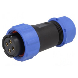 Mufă Mamă SP21 4 PIN IP68 10A 500V 7-12mm | Electronic-mag.ro | Componente Electronice