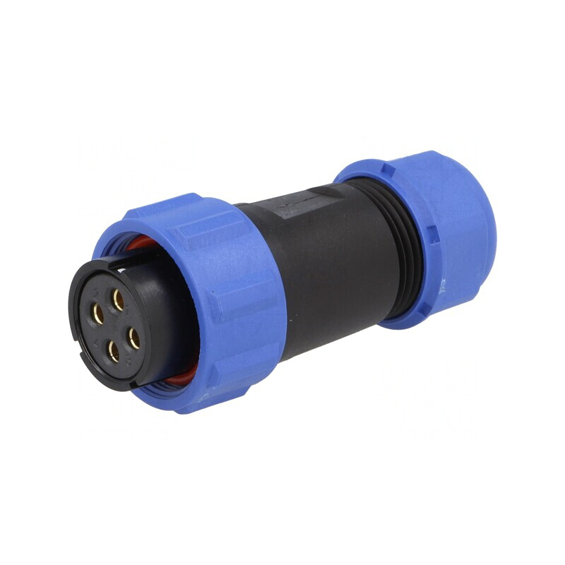 Mufă Mamă SP21 4 PIN IP68 10A 500V 7-12mm | Electronic-mag.ro | Componente Electronice