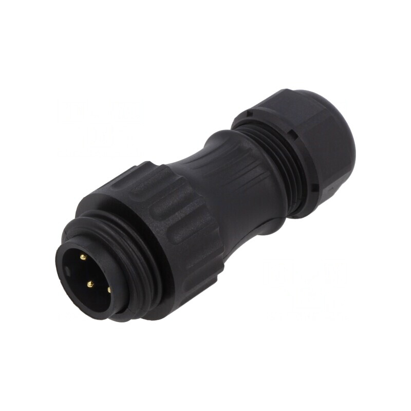 Mufă WA22 tată 4 pini IP67 16A terminal șurub | Electronic-mag.ro | Componente Electronice