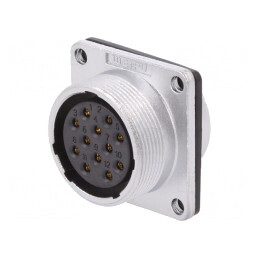 Soclu WS mamă 12 pini pentru montare pe panou | Electronic-mag.ro | Componente Electronice