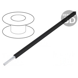 Cablu electric siliconic 1x2,5mm2 negru 600V | Electronic-mag.ro | Componente Electronice