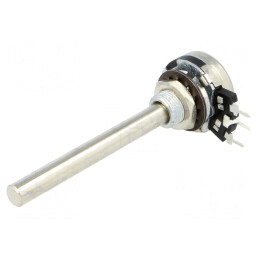 Potentiometru axial 10kΩ 200mW THT 6mm metalic | Electronic-mag.ro | Componente Electronice