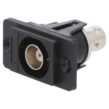 Adaptor BNC Soclu 50Ω Argintiu Plastic | Electronic-mag.ro | Componente Electronice