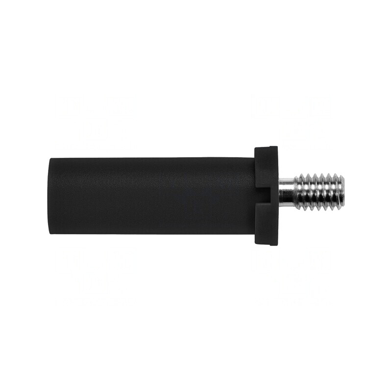 Mufă banană 4mm neagră izolaţie nichelată | Electronic-mag.ro | Componente Electronice