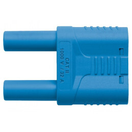 Conector Banană 4mm 32A Albastru Izolat | Electronic-mag.ro | Componente Electronice