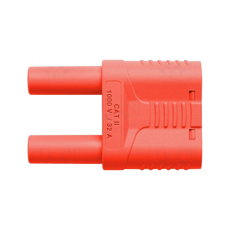 Punte Stacabilă 4mm 32A Roșie cu Izolație | Electronic-mag.ro | Componente Electronice