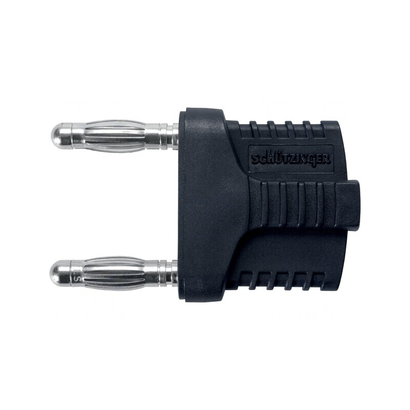 Conector banană 4mm negru nichelat 12A 33VAC 70VDC | Electronic-mag.ro | Componente Electronice
