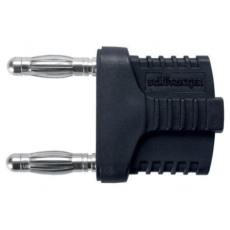 Conector banană 4mm negru nichelat 12A 33VAC 70VDC | Electronic-mag.ro | Componente Electronice