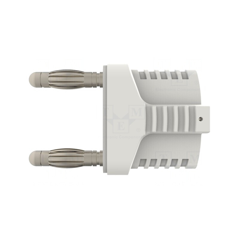 Conector Banană 4mm Alb 12A 33VAC 70VDC | Electronic-mag.ro | Componente Electronice