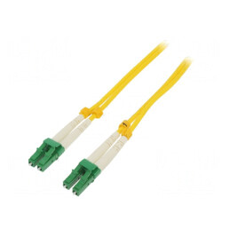 Patch cord fibră LC/APC 2m galben LSZH