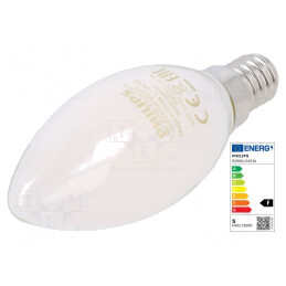 Lampă LED E14 alb cald 470lm 2700K 4,3W