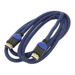 Cablu HDMI 2.0 Textil 1.8m | Electronic-mag.ro | Componente Electronice