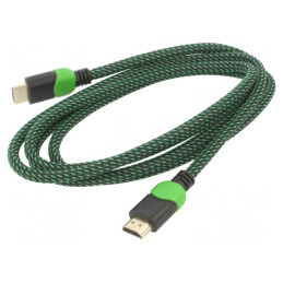 Cablu HDMI 2.0 Textil 1.8m | Electronic-mag.ro | Componente Electronice
