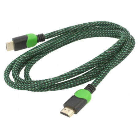 Cablu HDMI 2.0 Textil 1.8m | Electronic-mag.ro | Componente Electronice