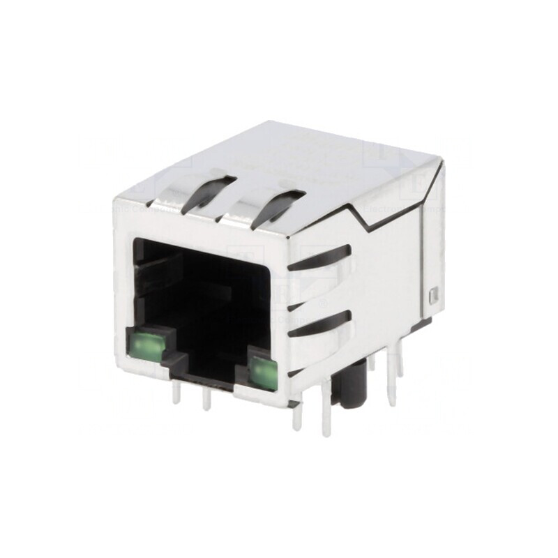 Soclu RJ45 8p8c Ecranat cu LED | Electronic-mag.ro | Componente Electronice Soclu RJ45 8p8c Ecranat cu LED | Electronic-mag.ro | Componente Electronice