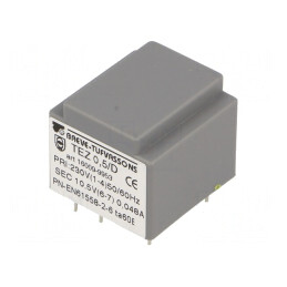 Transformator încapsulat 0,5VA 230V 10,5V PCB