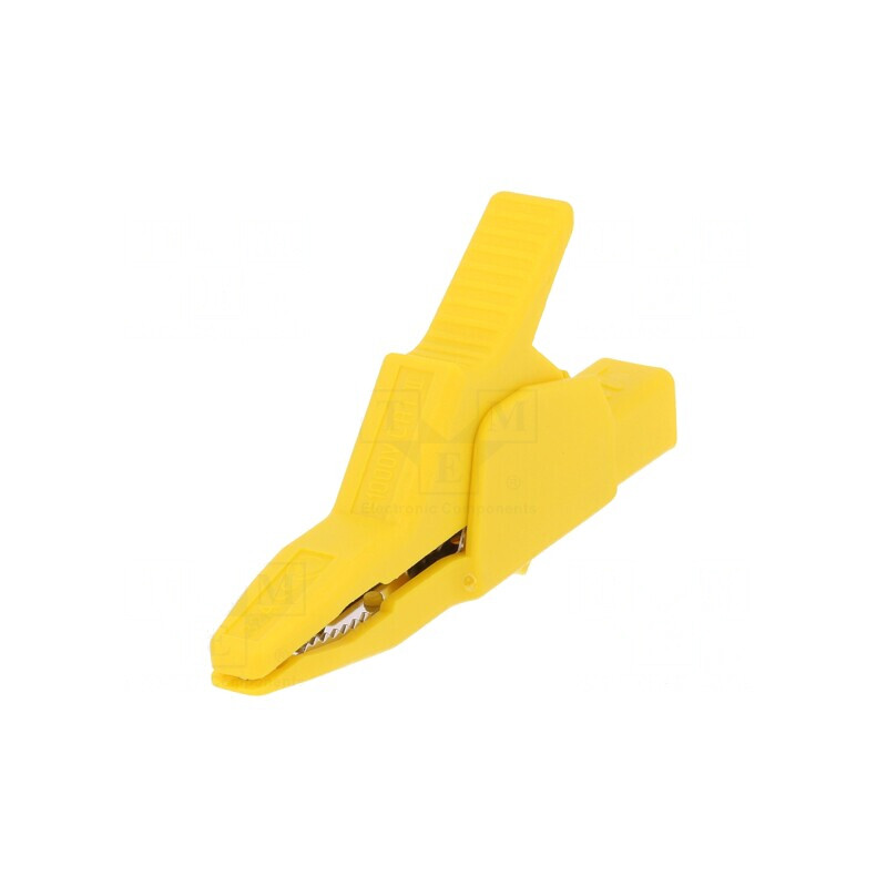 Bornă Crocodil Galbenă 34A 30mm 300V | Electronic-mag.ro | Componente Electronice