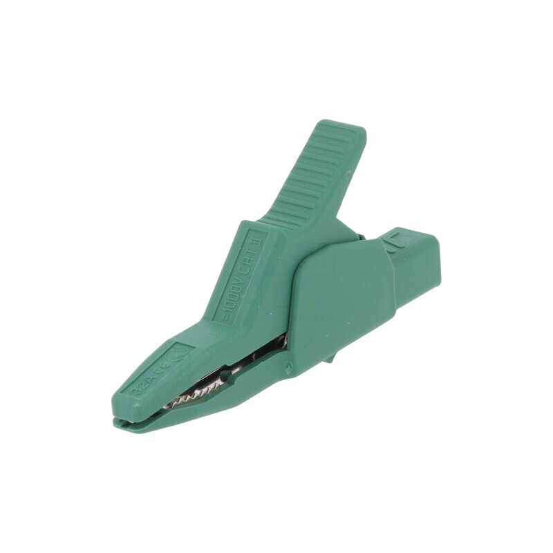 Bornă crocodil verde 34A 300V 30mm | Electronic-mag.ro | Componente Electronice Bornă crocodil verde 34A 300V 30mm | Electronic-mag.ro | Componente Electronice