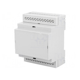 Carcasă pentru șină DIN ABS gri 90,2x71x57,5mm | Electronic-mag.ro | Componente Electronice