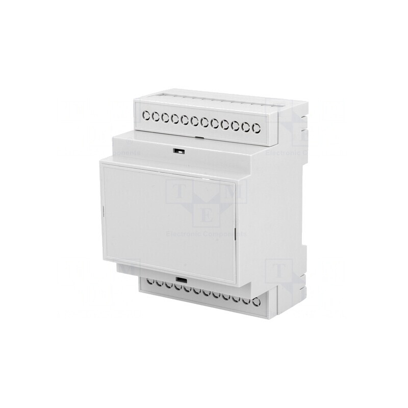 Carcasă pentru șină DIN ABS gri 90,2x71x57,5mm | Electronic-mag.ro | Componente Electronice