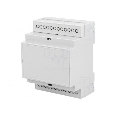 Carcasă pentru șină DIN ABS gri 90,2x71x57,5mm | Electronic-mag.ro | Componente Electronice