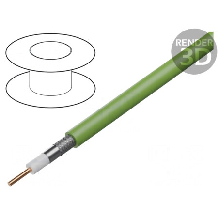 Cablu Coaxial RG6 100m Verde | Electronic-mag.ro | Componente Electronice
