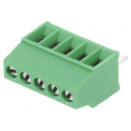 Regletă de Conexiuni PCB 90° 2,54mm 5 Piste 10A | Electronic-mag.ro | Componente Electronice