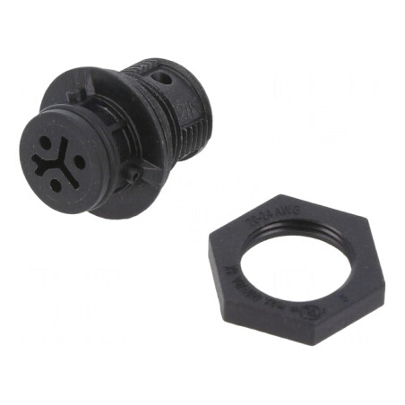 Conector Circular RST Mamă 3 PIN Argintat 8A 250V | Electronic-mag.ro | Componente Electronice