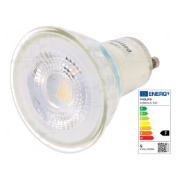 Lampă LED GU10 4.6W Alb Cald 2700K 355lm | Electronic-mag.ro | Componente Electronice